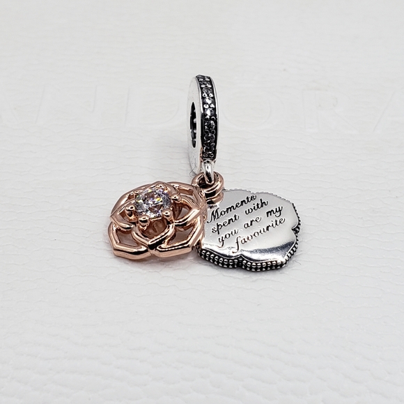⚘️Authentic Pandora ROSE DANGLE CHARM🎁 - Picture 1 of 7